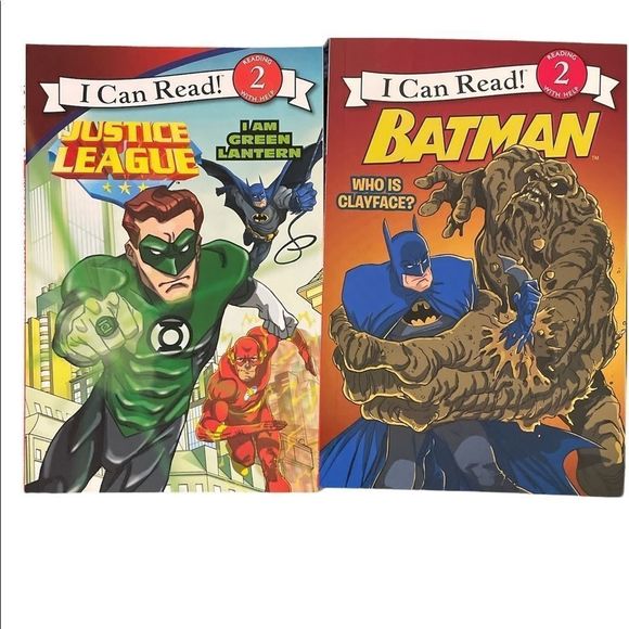 I can READ! Just League, Aquaman, Flash, Batman, Green Lantern 5 BOOKS included - Picture 4 of 4